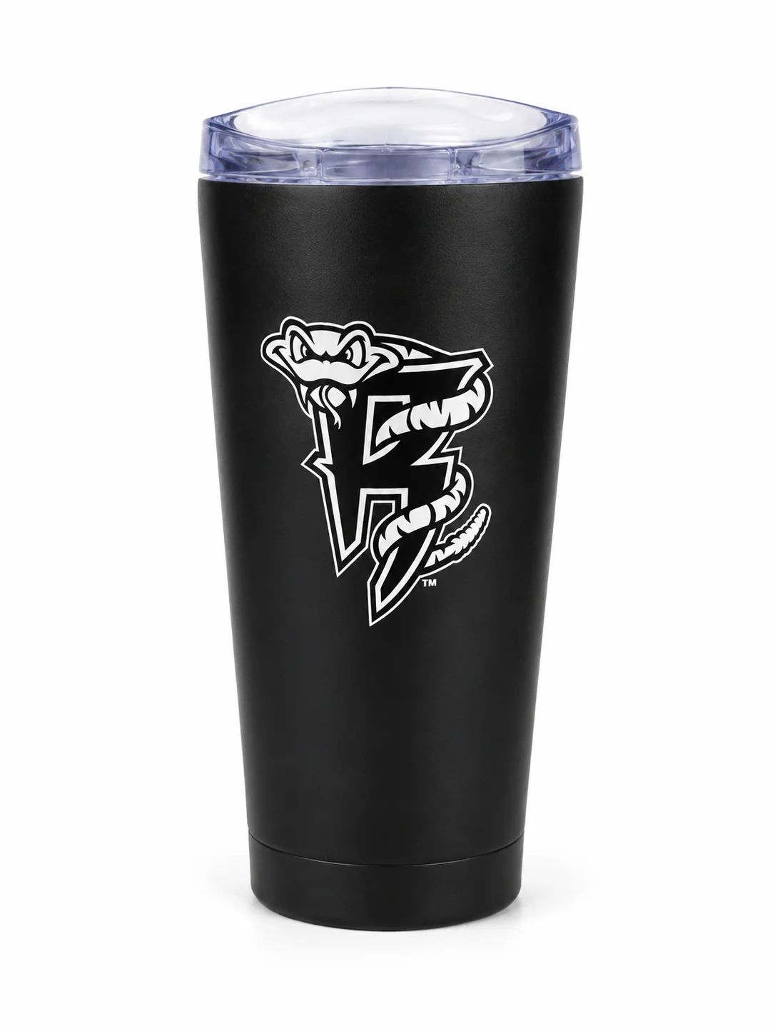 Timber Rattlers Matte Black Travel Tumbler - Image 2