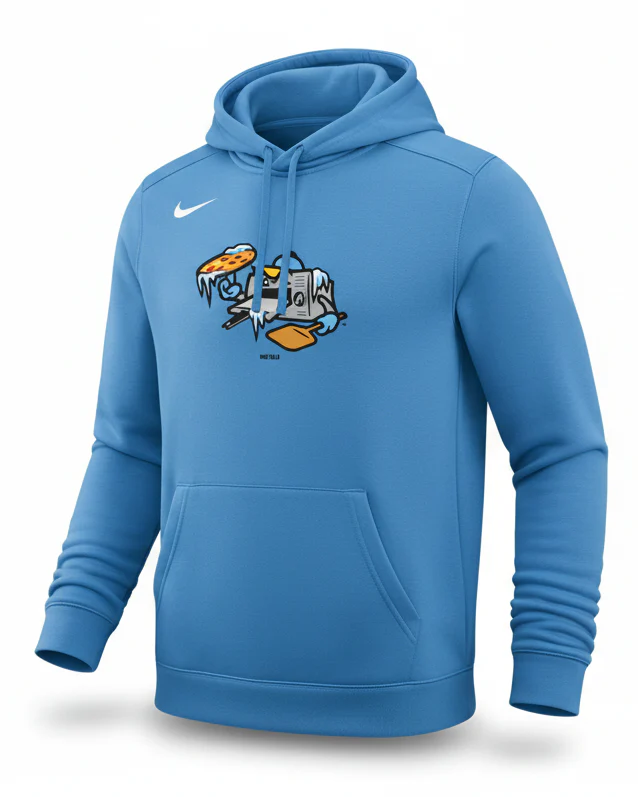 Wisconsin Frozen Pizzas Nike Carolina Blue Therma PO Hoodie