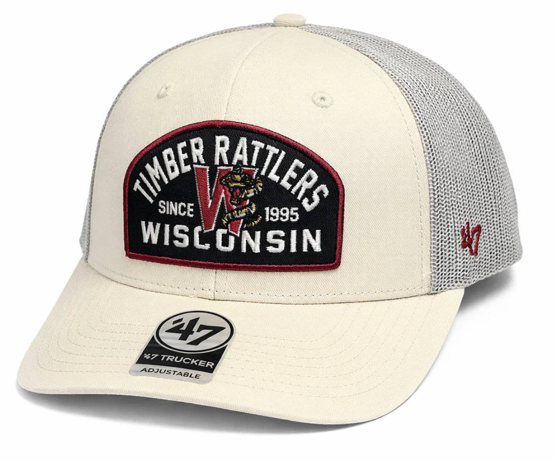 Timber Rattler's '47 Brand Natural Trucker Adjustable Hat