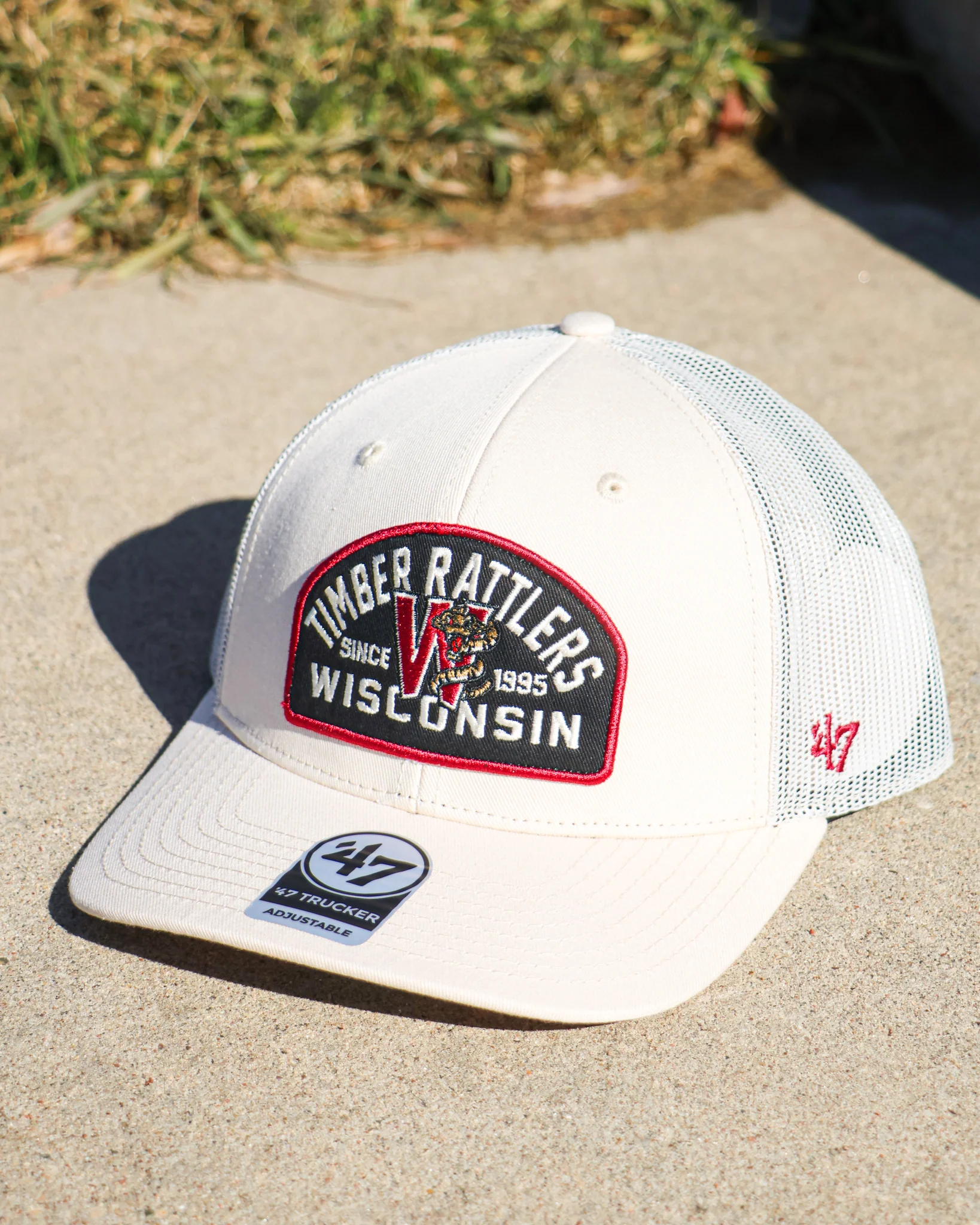 Timber Rattler's '47 Brand Natural Trucker Adjustable Hat - Image 2