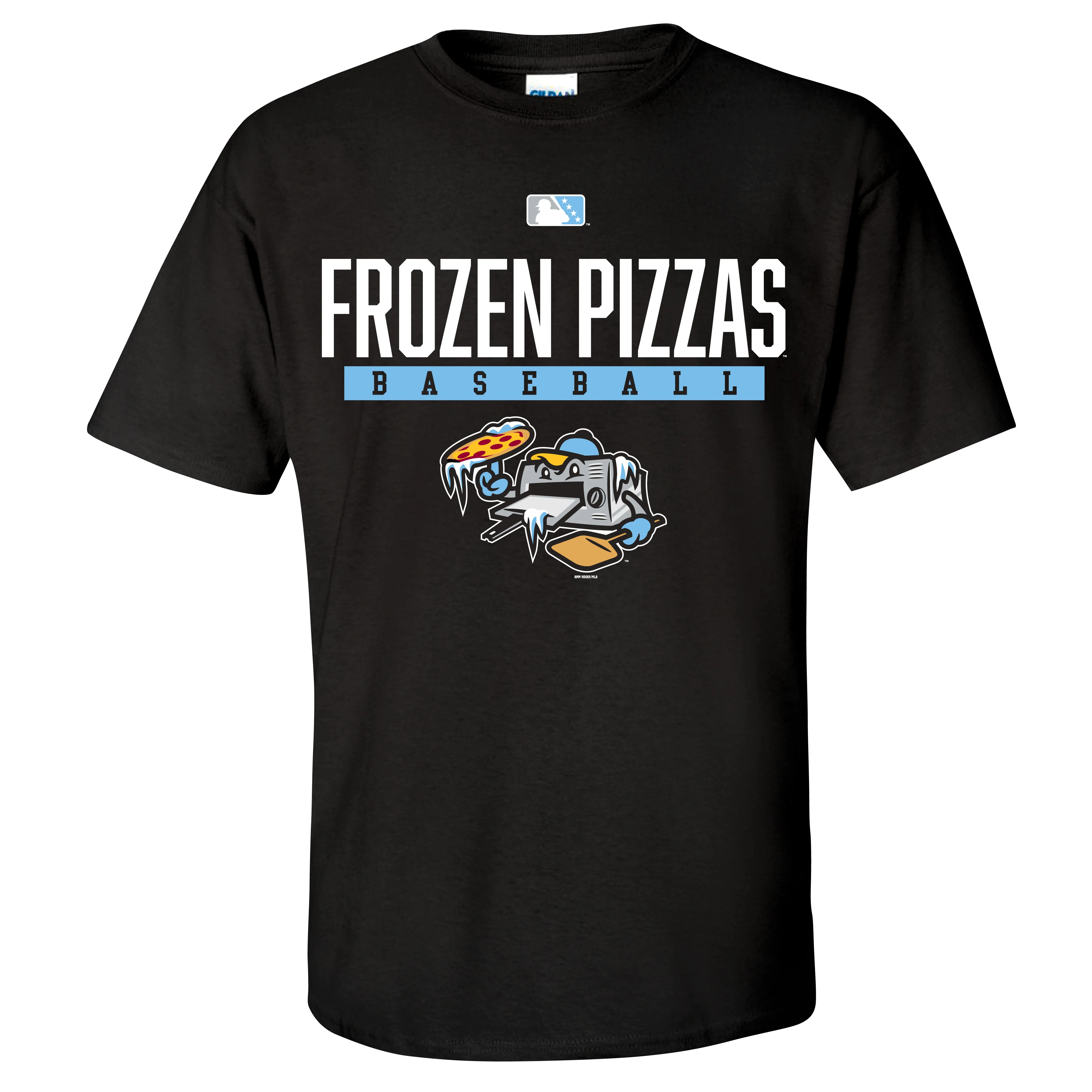 Frozen Pizzas Bimm Ridder Performance Black McGuffin Tee