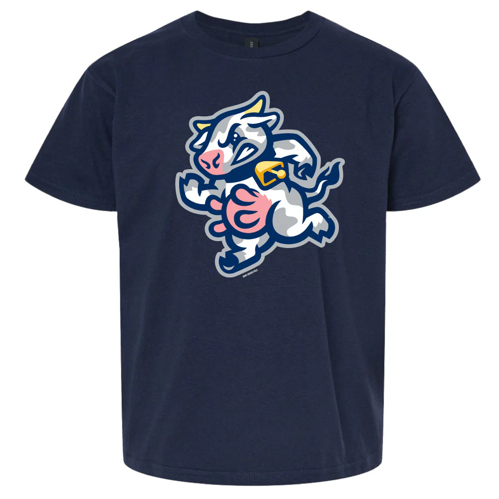 Udder Tuggers YOUTH Bimm Ridder Navy Softstyle Tee