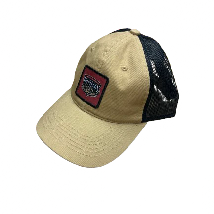 Primary Old Gold/Black Garment Washed Adjustable Trucker Hat