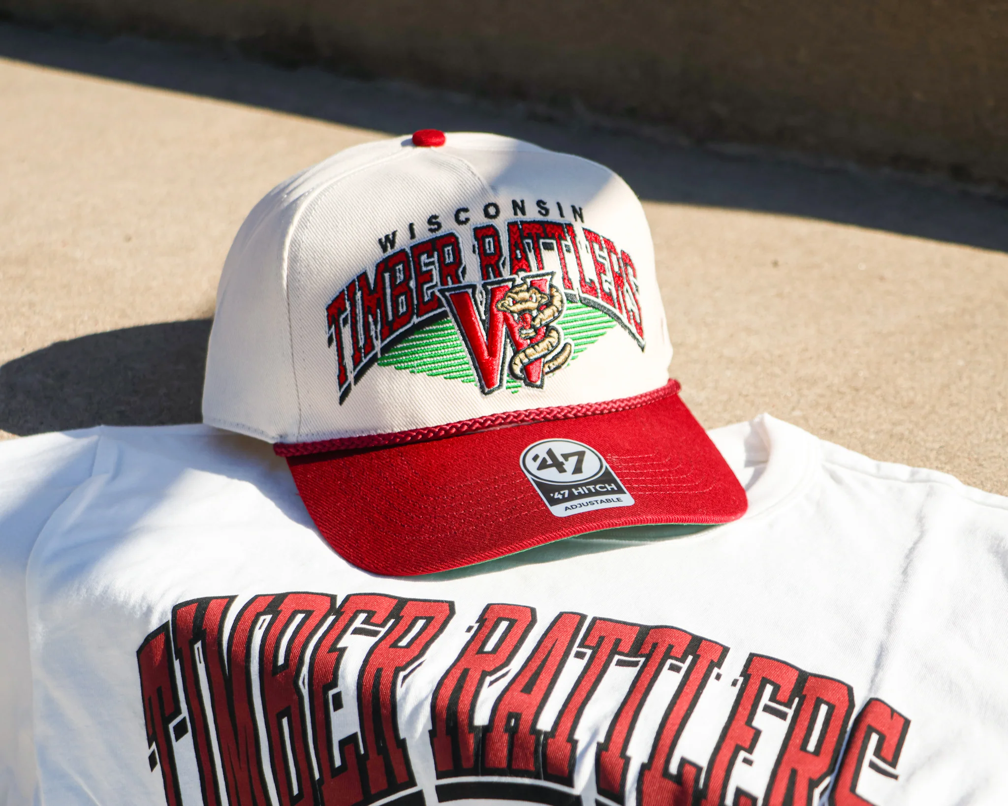 Timber Rattlers ‘47 Brand Cardinal Two Tone Hitch Adjustable Hat - Image 2
