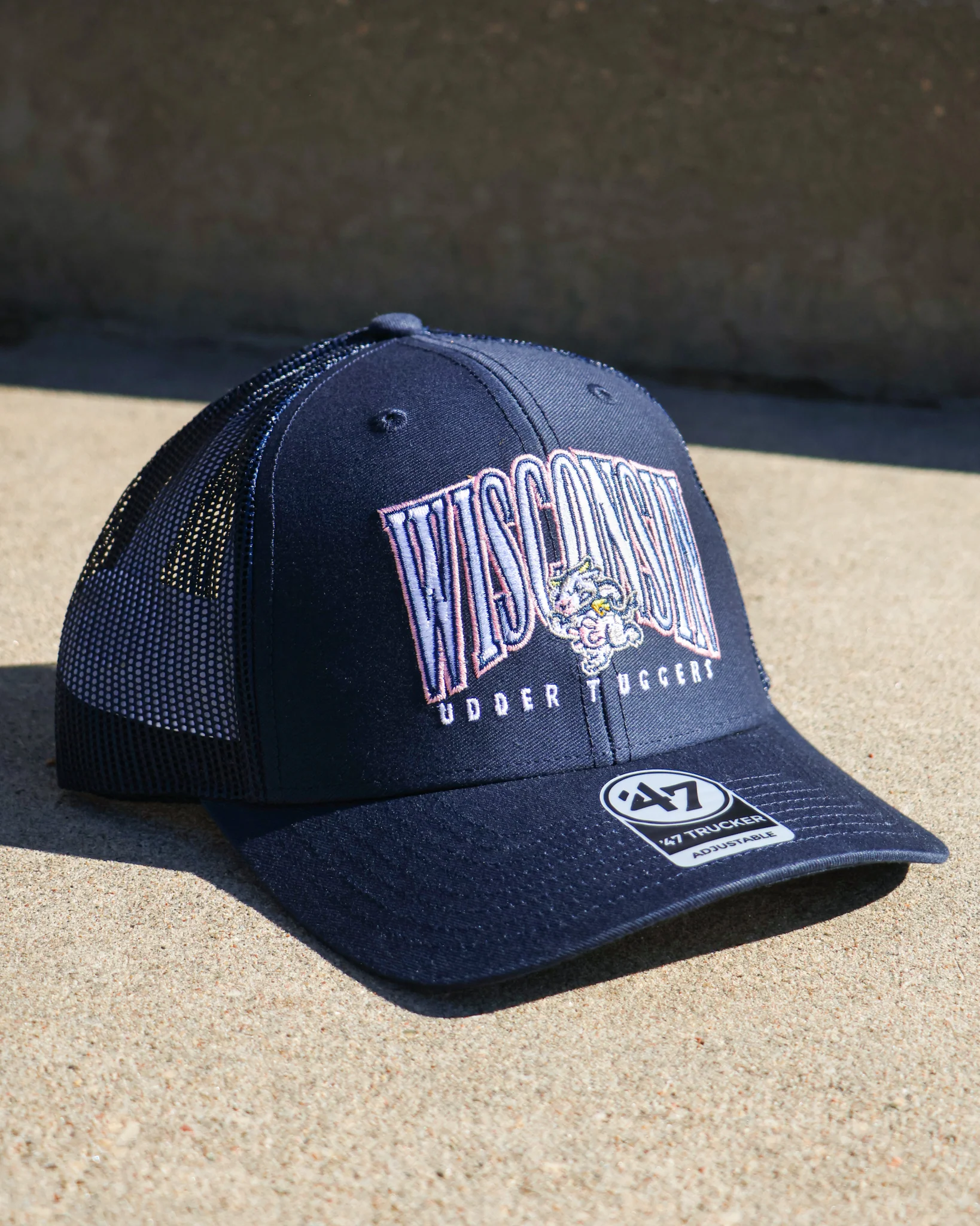 Udder Tuggers '47 Brand Navy Trucker Adjustable Hat - Image 2