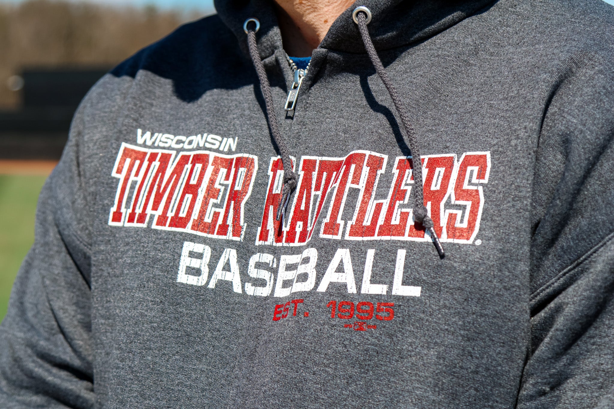 Timber Rattlers Champion Full Zip Granite Hood - Image 2