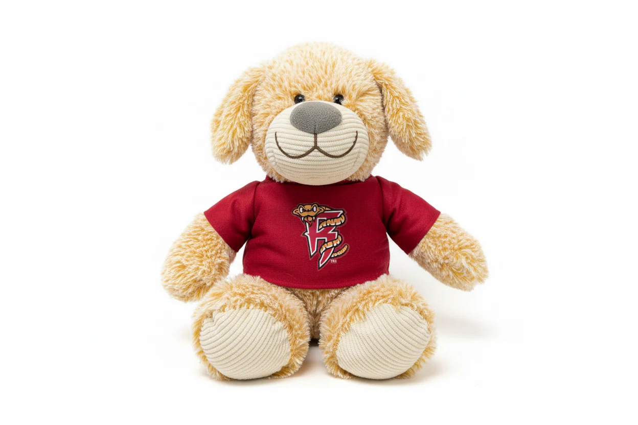 Timber Rattlers Cardinal Shirt Rufus The Dog Plush
