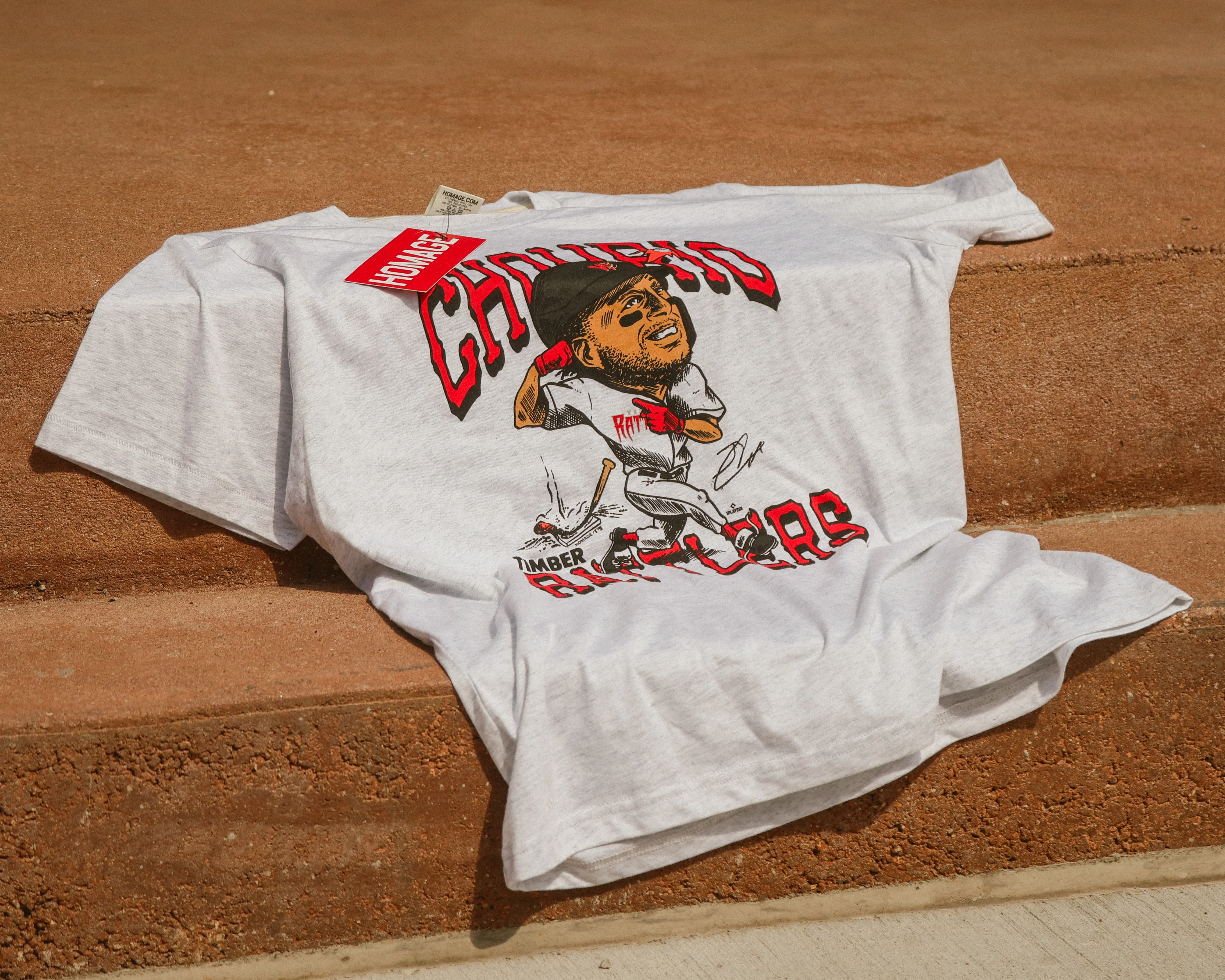 Timber Rattlers Homage Jackson Chourio Caricature Tee - Image 2