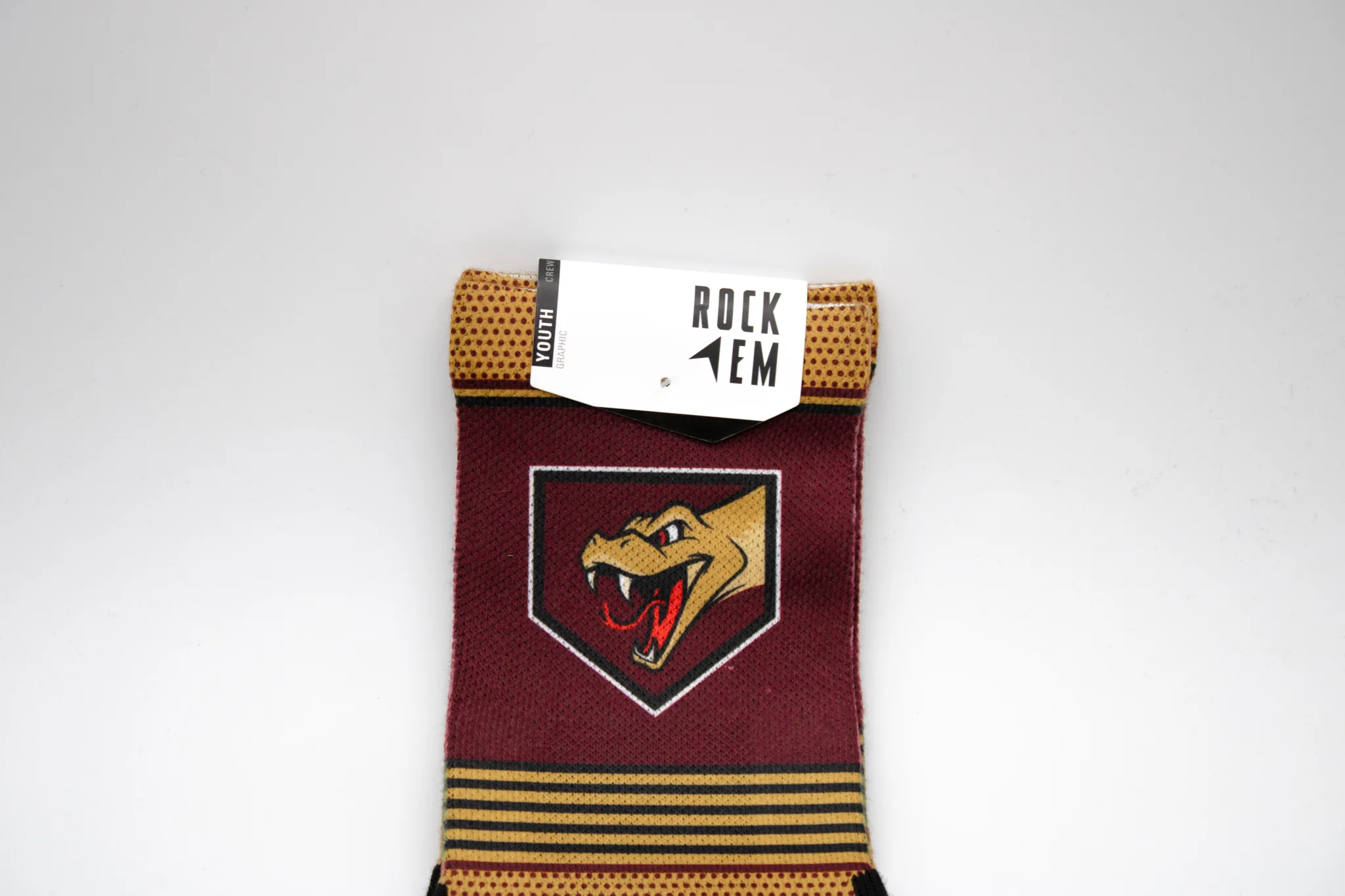 Timber Rattlers Marvel’s Defenders of the Diamond Youth Stripe Socks - Image 3