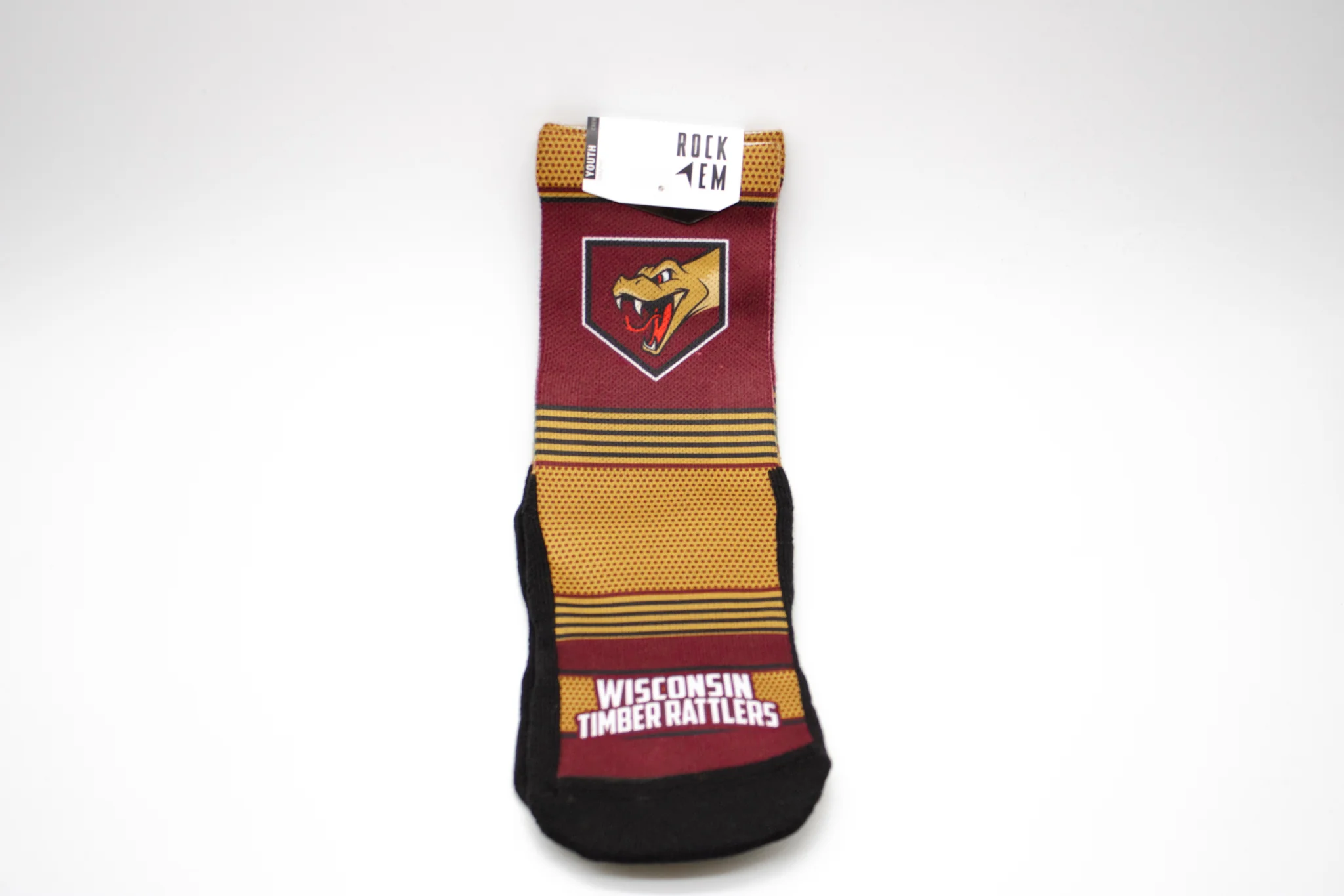 Timber Rattlers Marvel’s Defenders of the Diamond Youth Stripe Socks - Image 4
