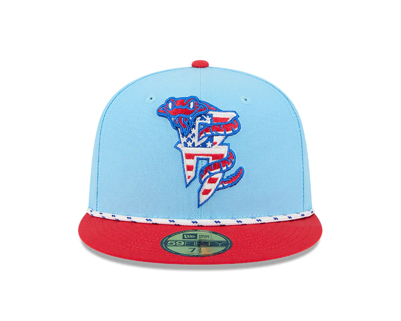 Timber Rattlers New Era 4th of July 5950 Fitted On-Field Hat - Image 2