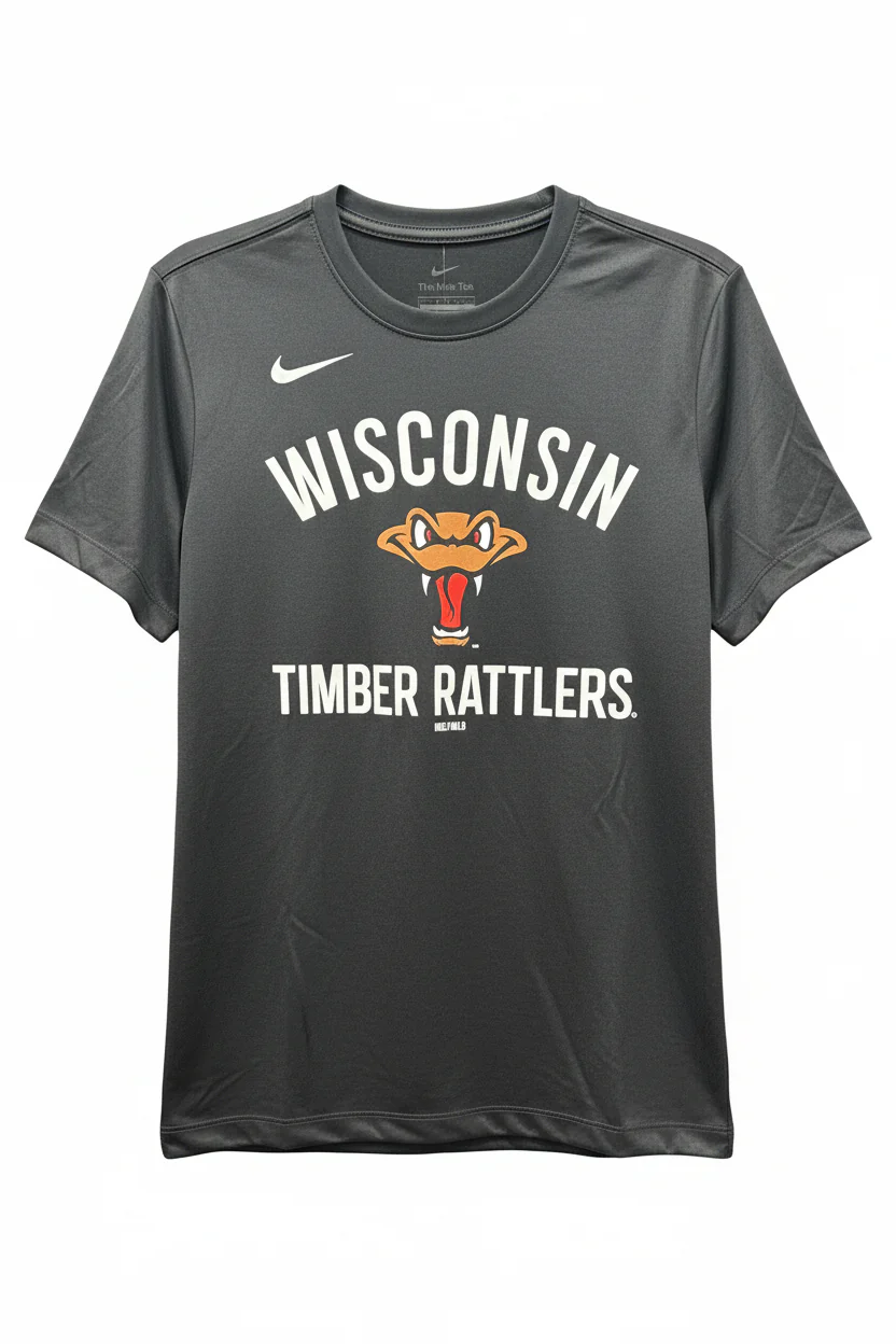 2026 Timber Rattlers Nike Legend SS Black Tee