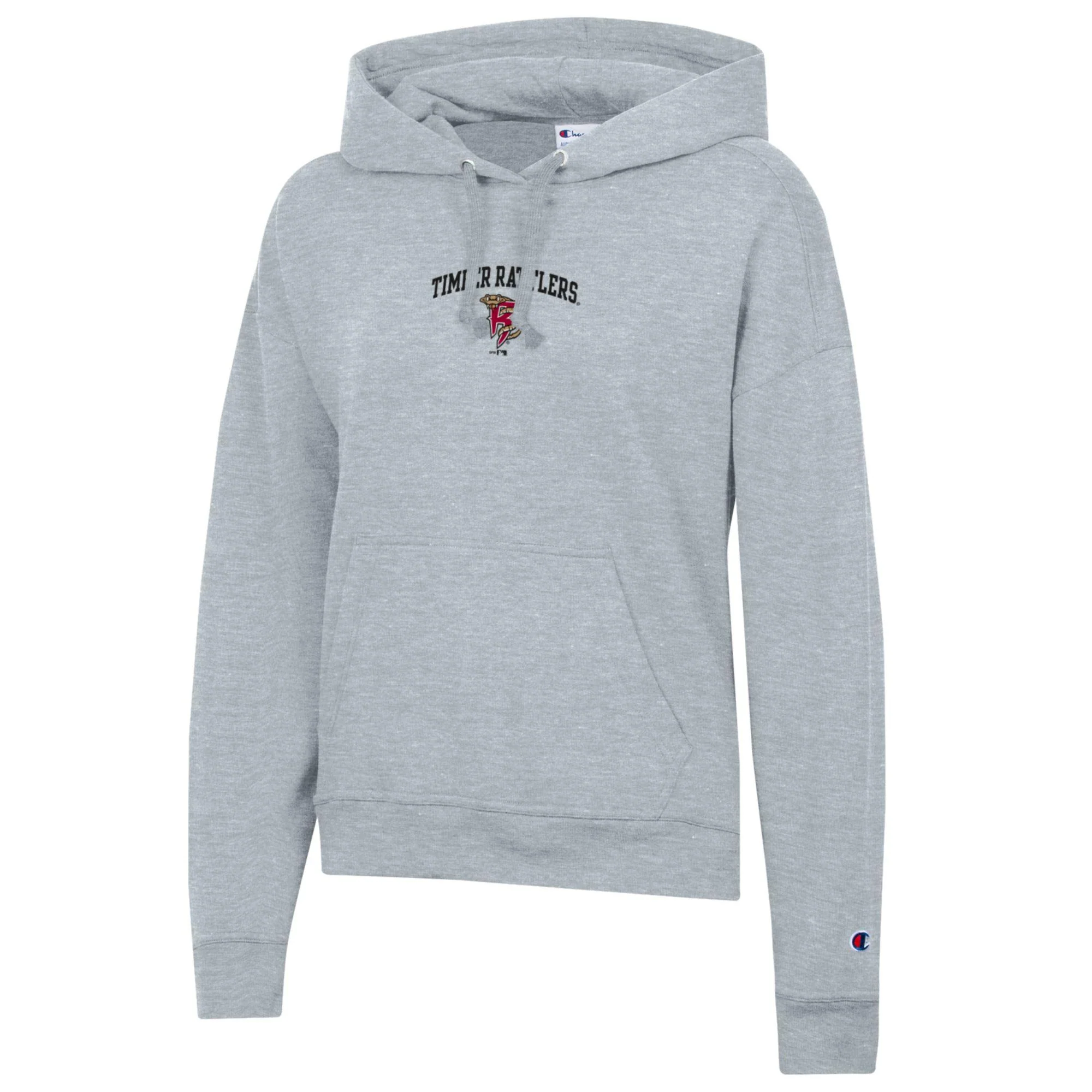 Timber Rattlers Champion Heather Grey Women's Hood