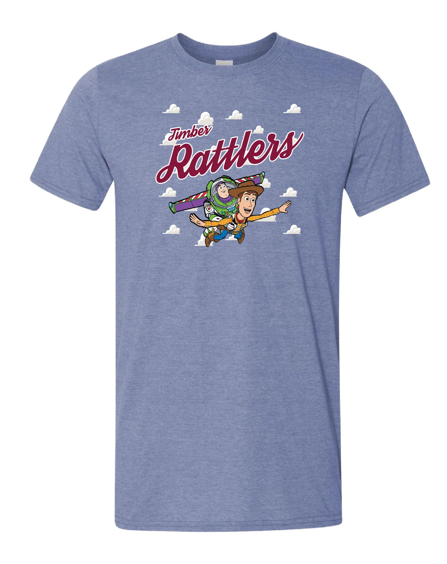 Timber Rattlers OT Sports Adult Toy Story Clouds Tee