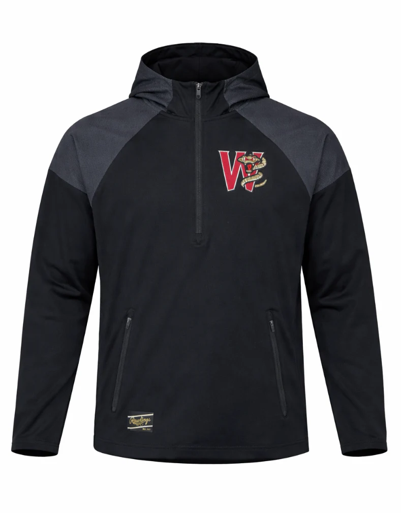 Timber Rattlers On-Field Rawlings ColorSync Long Sleeve Hooded BP Jacket