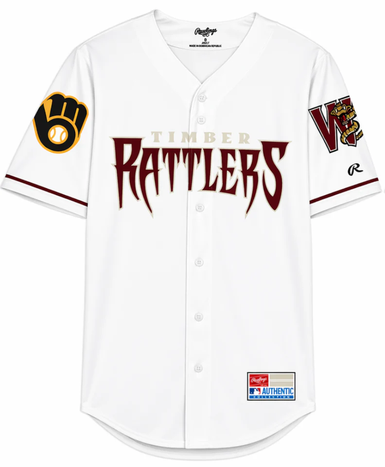 Timber Rattlers Rawlings YOUTH Home Replica Jersey