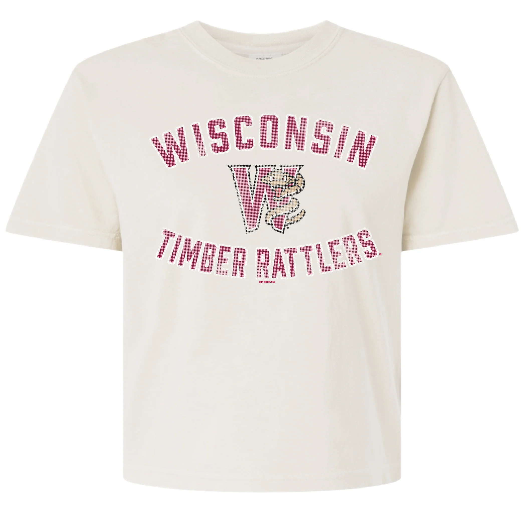 Timber Rattlers Women's Comfort Colors Ivory Boxy Tee