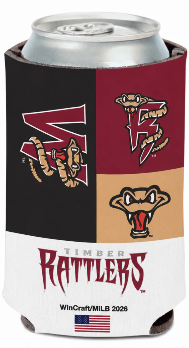 Timber Rattlers Core Logos Can Cooler