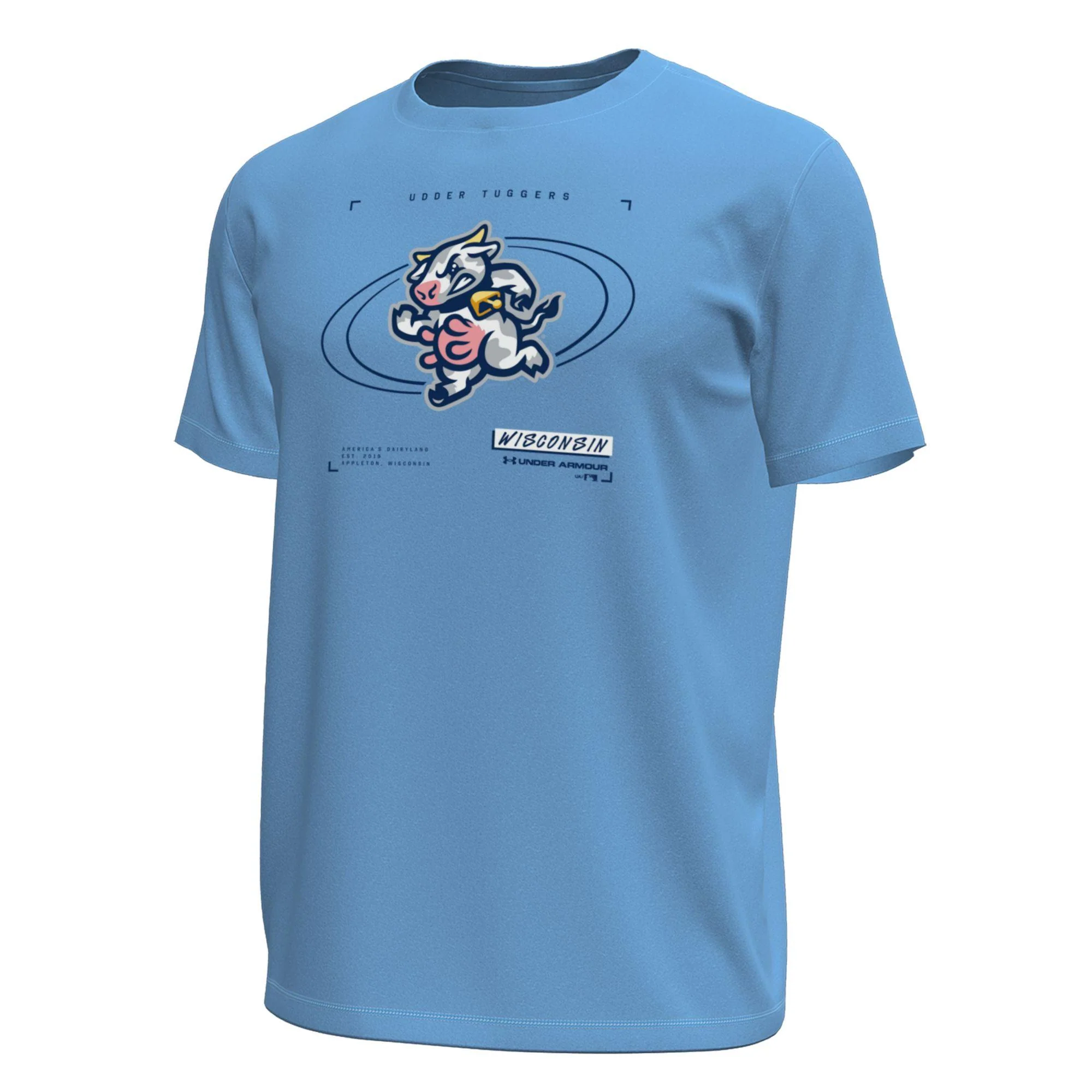 Udder Tuggers Under Armour Horizon Blue Tech Stretch Tee 2026