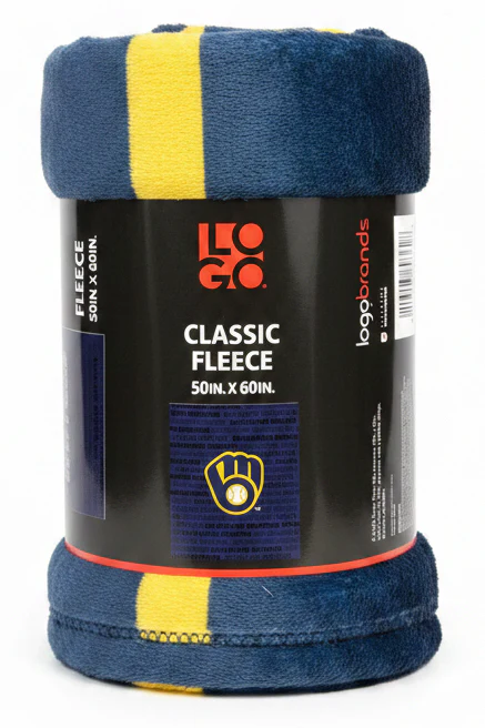 Milwaukee Brewers Classic Fleece Throw Blanket