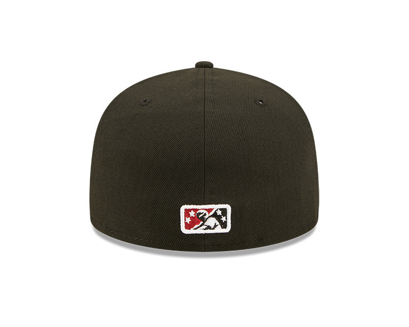 Wisconsin Timber Rattlers WI Alt Black Fitted Hat - Image 3