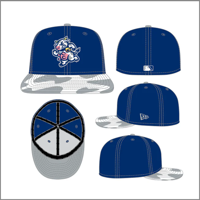 Wisconsin Udder Tuggers New Era 5950 On-Field Fitted Hat - Image 4