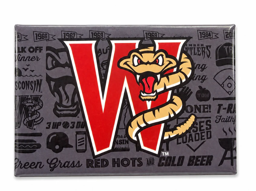 Timber Rattlers W Logo Magnet