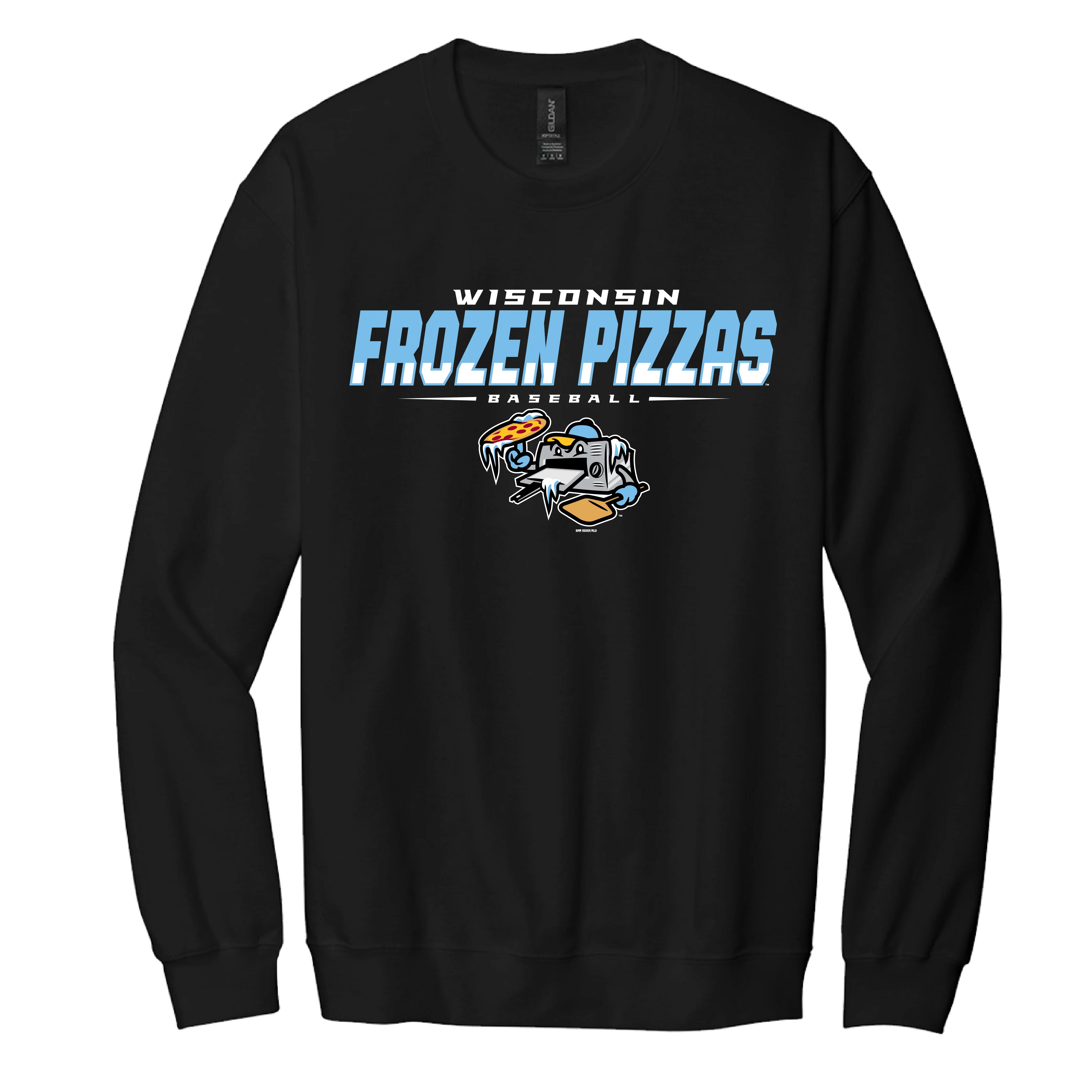 Wisconsin Frozen Pizzas Bimm Ridder Black Crewneck